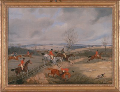 Hunting Scene: Drawing the Cover by Henry Thomas Alken